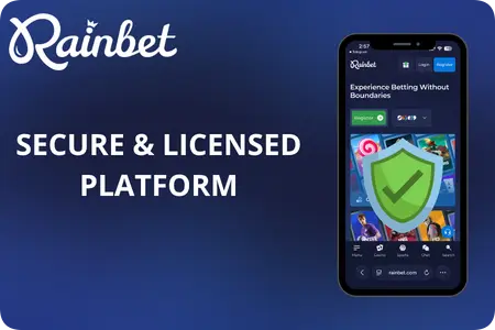 Rainbet Casino official licensing details and privacy-focused registration process for global crypto players