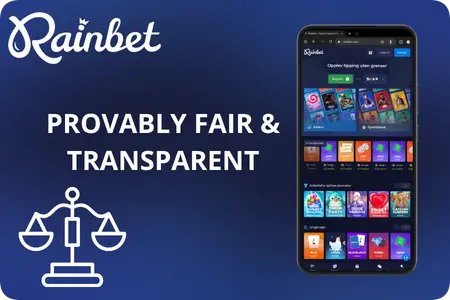 A collection of Rainbet original games including Plinko and Dice